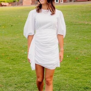 RHODE pia White Long Sleeve Dress size medium NWT